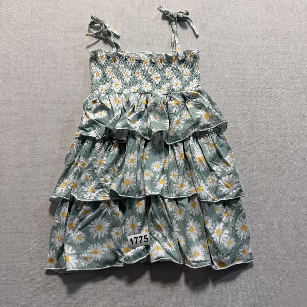 Summer Sleeveless Tie Strap Dress Girls Sz‎ 2-3Y Multicolor Pre-Owned